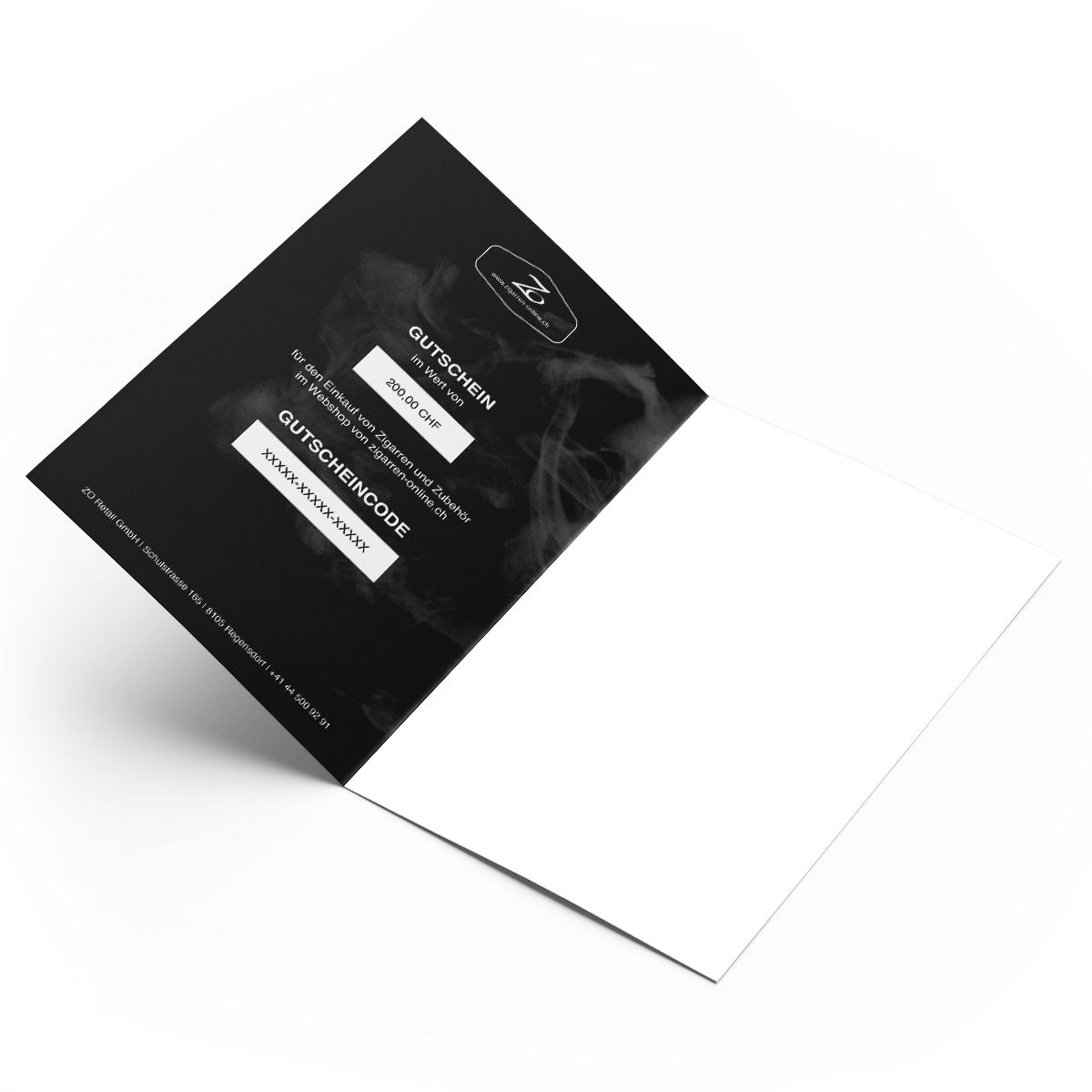 Geschenk Gutschein ZO