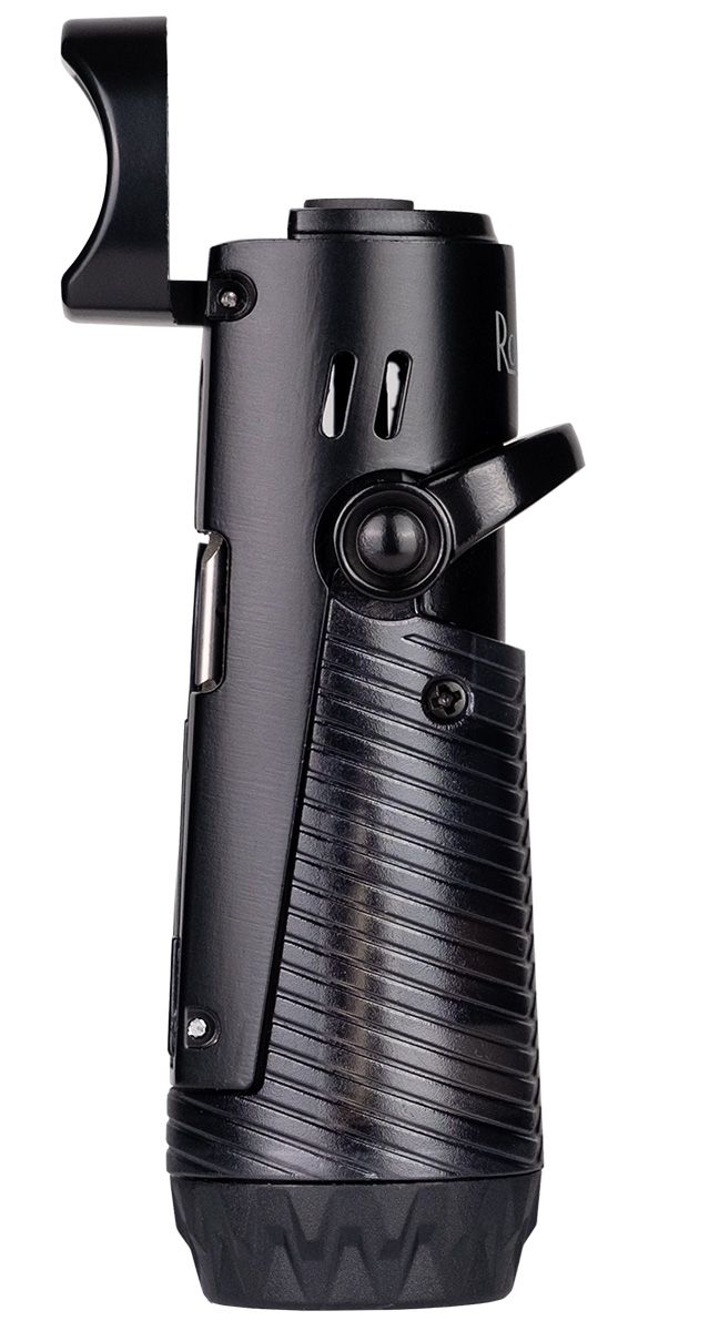 Ronson Jet-Flame Cigar Lighter Bora - Gunmetal Schwarz - Seite