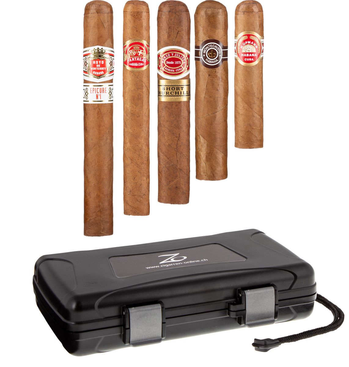 ZO Kuba 5er Reisehumidor Sampler