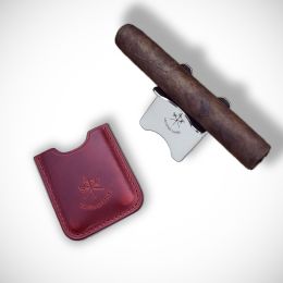 Les Fines Lames Cigar Stand Etui Cherry Red